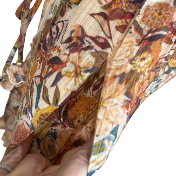 En Saison Women's Medium Candela Floral Square-Neck Ruffle-Tier Midi Dress NWT - Picture 9 of 11